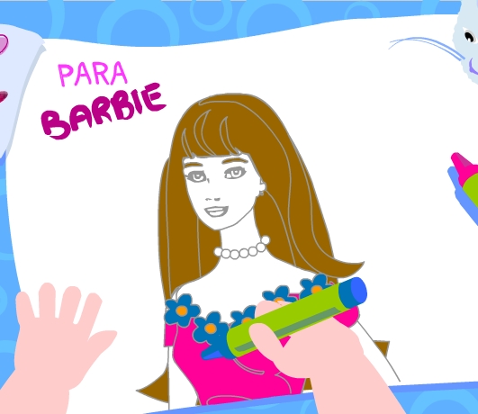 Раскраска Барби